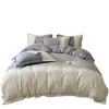 Juego de Ropa de Cama de Felpa de Leche de Lujo de Gama Alta de Cuatro Piezas Doble Cara Engrosado Cálido Estilo Sábana Funda de Edredón de Franela de Coral