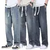 Jeans Retro Americanos para Hombre, Pantalones Largos Casuales de Pierna Ancha Recta Sueltos Finos de Verano, Marca de Moda 2026 Nuevos