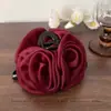 Presilha de Cabelo Flor Rosa Super Fada Elegante Grampo Novo para Cabelo Feminino Cabeça Grande Disco Grande Cabelo Elegante de Alto Padrão Presilha de Tubarão