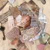 Paquete de Pegatinas Yanji Serie Detalles Faltantes Borde Láser Retro Pegatinas Decorativas DIY 15 Hojas en 6 Diseños