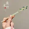Grampo de Cabelo para Mulheres, Novo Estilo Chinês Estilo Antigo Dinastia Han Grampo de Cabelo com Borla, Grampo de Cabelo de Alta Qualidade na Nuca, Adorno de Cabeça para Saia Facial de Cavalo