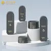 Nuevo Set Cosmético Botella Plana de Vidrio 40ml Cabeza de Bomba de Presión Botella para Esencia Loción Crema de Agua Crema Producto para el Cuidado de la Piel