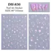 Pegatina de Joyería para Uñas de Estrella Hueca de Cinco Puntas Adhesiva Simple Versátil Estrella Brillante Pegatina de Fertilizante Joyería DH836