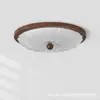 Lámpara de Techo para Dormitorio Estilo Retro Francés de Mediados de Siglo Color Crema Luz LED de Habitación Minimalista Moderna Espectro Completo Protección Ocular