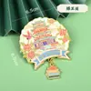 Ímãs de Geladeira de Metal Série Nanchang, Abridor de Garrafa de Metal Tengwangge, Selo Quadrado, Ímãs de Geladeira de Atração da Coleção Nanchang