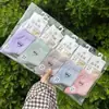Calçados para Primavera e Verão: Meias Casuais de Algodão com Malha Média para Homens e Mulheres, Meias Casuais de Algodão Média
