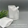 Bolsa con Pico Blanco Leche de 100 ml en Stock, Bolsa Dispensadora de Líquidos de 250 ml, Bolsa de Muestra para Cuidado de la Piel, Alimentos y Bebidas