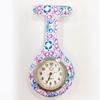 Reloj de Enfermera para Mujer Impermeable Reloj Colgante con Pin Simple Reloj de Bolsillo de Silicona Estudiante Prueba de Batería Reloj de Bolsillo para el Pecho de Doctor