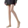Medias de Alambre de Acero Estilo Primavera y Otoño Medias Brillantes para Mujer, Anti-enganches, Color Piel, Disimulantes, Adelgazantes, Efecto Pierna Desnuda, Leggings Finos