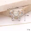 Novos Acessórios de Joias DIY Prateados com Pedras Preciosas Laço Destacável Y2K Doce Borboleta Buraco Sapato Flor Acessórios para Mulheres