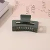 Pinza para el Cabello Mate Transfronteriza Tipo Pinza de Tiburón con Acabado de Alta Gama, Pinza de Garra Rectangular Simple de 13 cm, Tamaño Grande para Cabello Grueso, Accesorio para el Cabello para Mujer