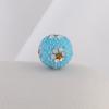 Bola de diamante K16 para golf, pequeña flor, de cerámica suave, con agujeros rectos, para bricolaje, llavero, collar y teléfono móvil.