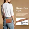 Aplicable a Funda para iPhone Duo con Tapa Hebilla Magnética Correa de Muñeca Cruzada Portatarjetas Antirrobo Bolsa con Cremallera Cubierta Protectora