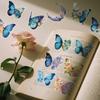 Compra Directa Transfronteriza [con Certificación Ce.Cpc] 56 Piezas de Pegatinas Transparentes de Flores y Mariposas Soñadoras y Hermosas para Journaling