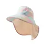 Sombrero de Protección Solar para Niños, Sombrero de Sol con Gradiente Abierto para Niñas, Protección UV, Chal de Sol de Verano para Playa, Sombrero de Sol de Pescador