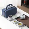 Horno Ge de Alta Gama Set de Té de Viaje Taza Portátil de Preparación Rápida Bolsa de Almacenamiento Tetera para Exteriores Regalo de Empresa Al por Mayor