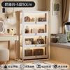Vitrina para Bolsos con Cerradura e Iluminación Gabinete Acrílico Transparente Tres Lados Adornos Cosméticos Joyería Gabinete de Almacenamiento con Puerta abatible