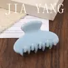 Nuevo pasador de garra de acetato estilo coreano de Jiayang en colores macarrón, color sólido, tamaño grande, adecuado para recogidos, pinza de tiburón para la parte posterior de la cabeza, accesorio para el cabello