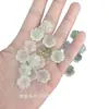 Jade Xiu Flor de Durazno Jade DIY Joyería, Pendientes de Pétalo de Flor Redonda de Jade Xiu, Pasador de Estilo Antiguo, Broche, Materiales para Accesorios al por Mayor