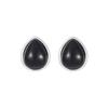 Pendientes de mujer S925 de plata con diseño de viento frío y ágata ER, elegantes, retro, XINUE, sencillos, negros, con forma de celebridad de Internet.