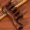 Pente de Massagem Multifuncional de Sândalo Presente Souvenir, Pente Raspador de Meridianos da Cabeça, Massageador de Sândalo Grande de Dentes Largos com Logotipo Personalizado
