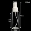 Frasco borrifador reto redondo para animais de estimação com ombro reto, frasco de plástico, frasco borrifador transparente para hidratante, pequeno regador 30/60/100ml