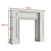 Armário Decorativo de Lareira Vintage para Pousada em Madeira Maciça Estilo Americano, Prateleira de Lareira Simples Estilo Francês e Europeu, Adereço para Fotografia de Casamento