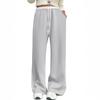 Pantalones de chándal para mujer de estilo europeo y americano transfronterizos, pierna recta simple, otoño e invierno, holgados, adelgazantes, cintura elástica, de largo completo