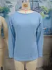 Comercio Transfronterizo Europeo y Americano de Amazon 2026 Otoño/Invierno Nueva Camiseta de Manga Larga Suelta de Color Sólido con Cuello Redondo Top Casual para Mujer