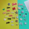 Metal sentido plateado flor amor cara sonriente estrella de cinco puntas accesorios de joyería cargador funda de teléfono móvil material venta al por mayor