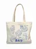 Bolsas de Lona Personalizadas com Designs Culturais e Criativos, Sacolas de Compras Ecológicas, Sacolas Rotativas Promocionais, Sacolas Tote e Bolsas de Lona