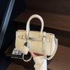 Bolsos Cruzados para Mujer en Verano, Versátil Bolso Bandolera de Diseño Nicho Nuevo 2025, Bolso Kelly Portátil Platino Estilo Coreano