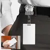 Porta-crachá retrátil médico transfronteiriço, clipe de crachá giratório em acrílico, clipe de crachá de trabalho de guaxinim com glitter atacado