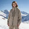 Gabardina estilo europeo y americano, cortavientos casual con capucha para primavera y otoño, prenda exterior de moda multibolsillos, chaqueta de esquí, ropa de mujer transfronteriza