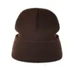 Gorro de Punto para Padres e Hijos Estilo Europeo Otoño Invierno Color Caramelo Lana Moda Unisex Cálido para el Frío
