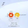 Puzuo Cor Forte que Preserva Ouro Banhado Acessórios DIY Base de Flor Oca Espaçador Almofada de Renda Materiais para Joias Artesanais com Contas