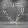 Adereços de Decoração em Forma de Coração para Casamento, Flores Artificiais, Arte Floral, Arcos em Forma de Coração, Decorações para Vitrines de Shopping Centers, Estrutura de Ferro, Arcos em Forma de Coração