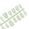 Cristal de Gelo Jade Olho de Gato Textura Avançada Temperamento Estilo Donzela Estilo Irmã Mais Velha Arte de Unha Branca Curta 30-T Usar Armadura