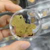 Adesivo de Telefone de Ouro Puro 999 para Riqueza Instantânea, com Adesivo Traseiro, Adesivo de Ouro 2mg, Presente Promocional para Lojas de Ouro em Transmissão ao Vivo