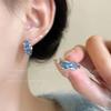 Aretes de Otoño e Invierno con Estilo Frío Elegante para Mujer, Nicho de Moda Único, Aretes Simples de Alta Gama Elegantes y Frescos