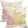 Fundas de Almohada Nórdicas de Pascua Más Vendidas Transfronterizas para Sofá, Dormitorio, Decoraciones de Oficina, Fundas para Cojines