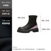 ¡Hace que tus pies se vean más pequeños! Botas Delgadas de Cuero Genuino para Mujer, Botines de Gama Alta, Nuevo Estilo Otoño e Invierno 2026, Botas Martin Gruesas con Forro de Felpa