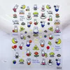 Nuevas pegatinas de arte para uñas de muñeca estilo milenio vintage con diseños de flores y piano, populares uñas postizas DIY para presionar al por mayor