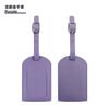 En stock PU cuero horizontal y vertical flip 23 opciones tarjeta de embarque cuero engrosado etiqueta de equipaje con tarjeta de papel para firma impresa