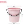 Cubo de Plástico Portátil Cubo Engrosado para Lavandería Cubo Multifuncional para el Hogar para Almacenamiento de Agua Cubo Redondo Cubo para Lavandería de Dormitorio Cubo de Agua
