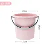 Cubo de almacenamiento de agua para el hogar, cubo grande de plástico engrosado, cubo redondo grande portátil para dormitorio de estudiantes con cubo de ropa resistente a caídas, lavabo
