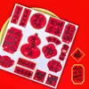 Fu Lu Shou Wang Shun pelo feliz palabra pegatina festiva boda pegatina flor dorada palabra de la suerte Año Nuevo fabricantes