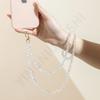 Cadena para teléfono móvil con cuentas de cristal de color caramelo, venta transfronteriza, pequeña y fresca, con funda larga para teléfono, colgante de marca de fábrica