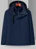 Chaqueta exterior 3 en 1 con logo personalizado, forro interior desmontable, chaqueta de plumas de dos piezas