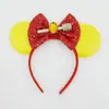 Diadema de Lentejuelas de Puntos con Lazo Transfronteriza Europea y Americana Orejas de Ratón Mickey Mouse de Dibujos Animados para Paraíso Mágico